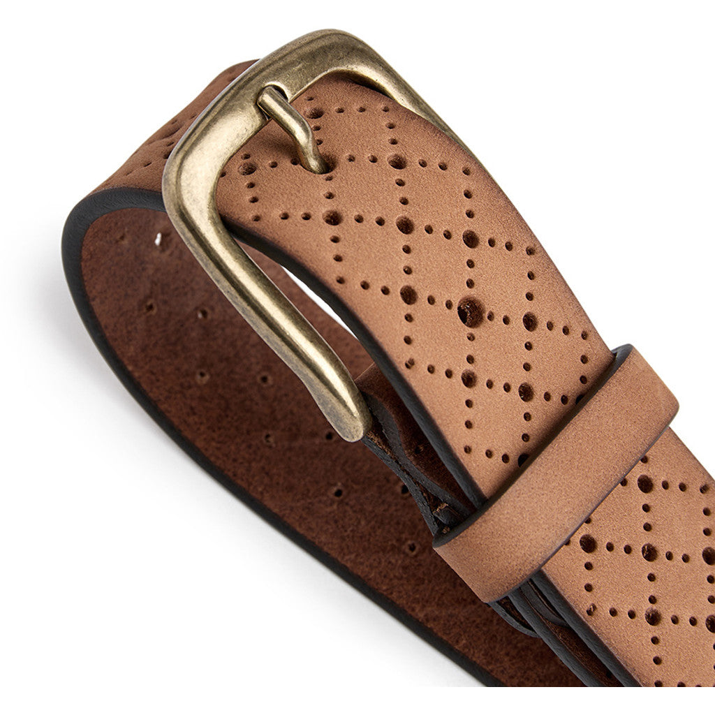 DEPECHE Jeans belt decorated with hole pattern Belts 012 Nature 