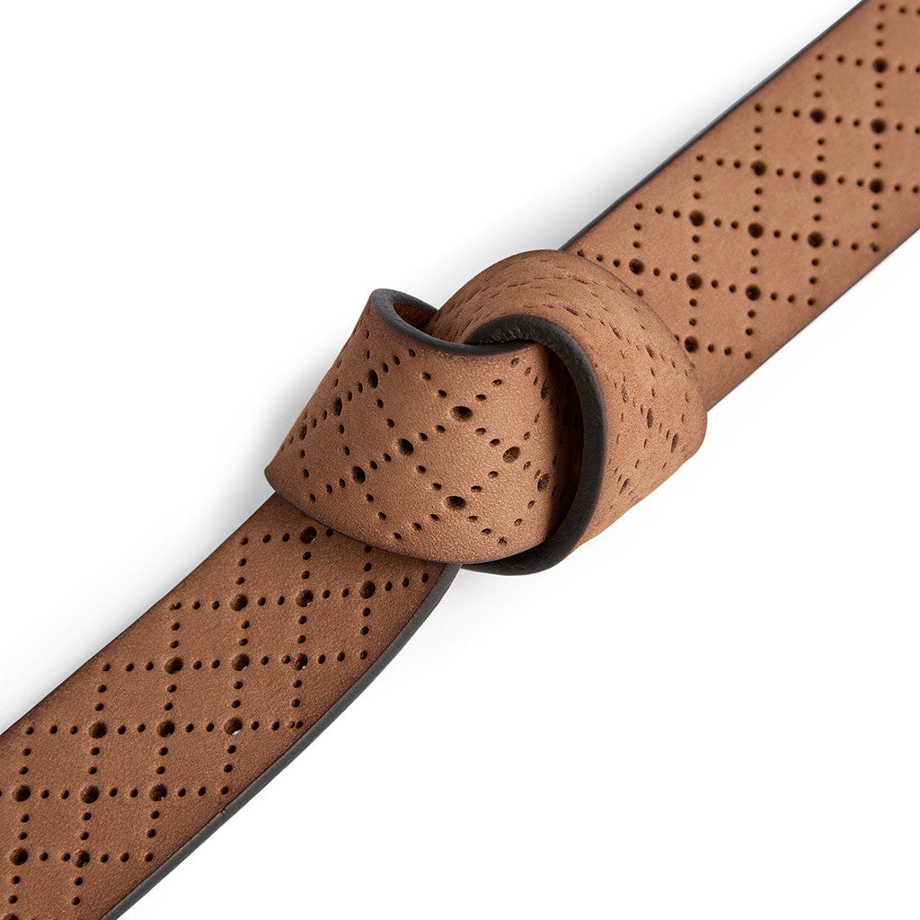 DEPECHE Jeans belt decorated with hole pattern Belts 012 Nature 