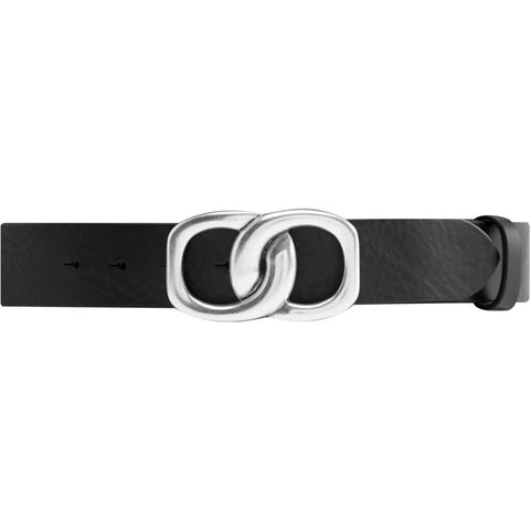 DEPECHE Jeans leatherbelt with nice buckle Belts 098 Silver