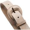 DEPECHE Jenas leather belt with large buckle Belt 011 Sand