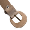 DEPECHE Jenas leather belt with large buckle Belt 011 Sand