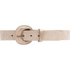DEPECHE Jenas leather belt with large buckle Belt 011 Sand