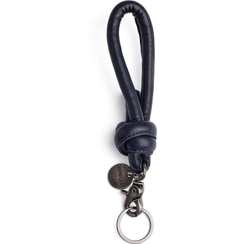 DEPECHE Keyhanger in soft leather and metal Accessories 178 Navy