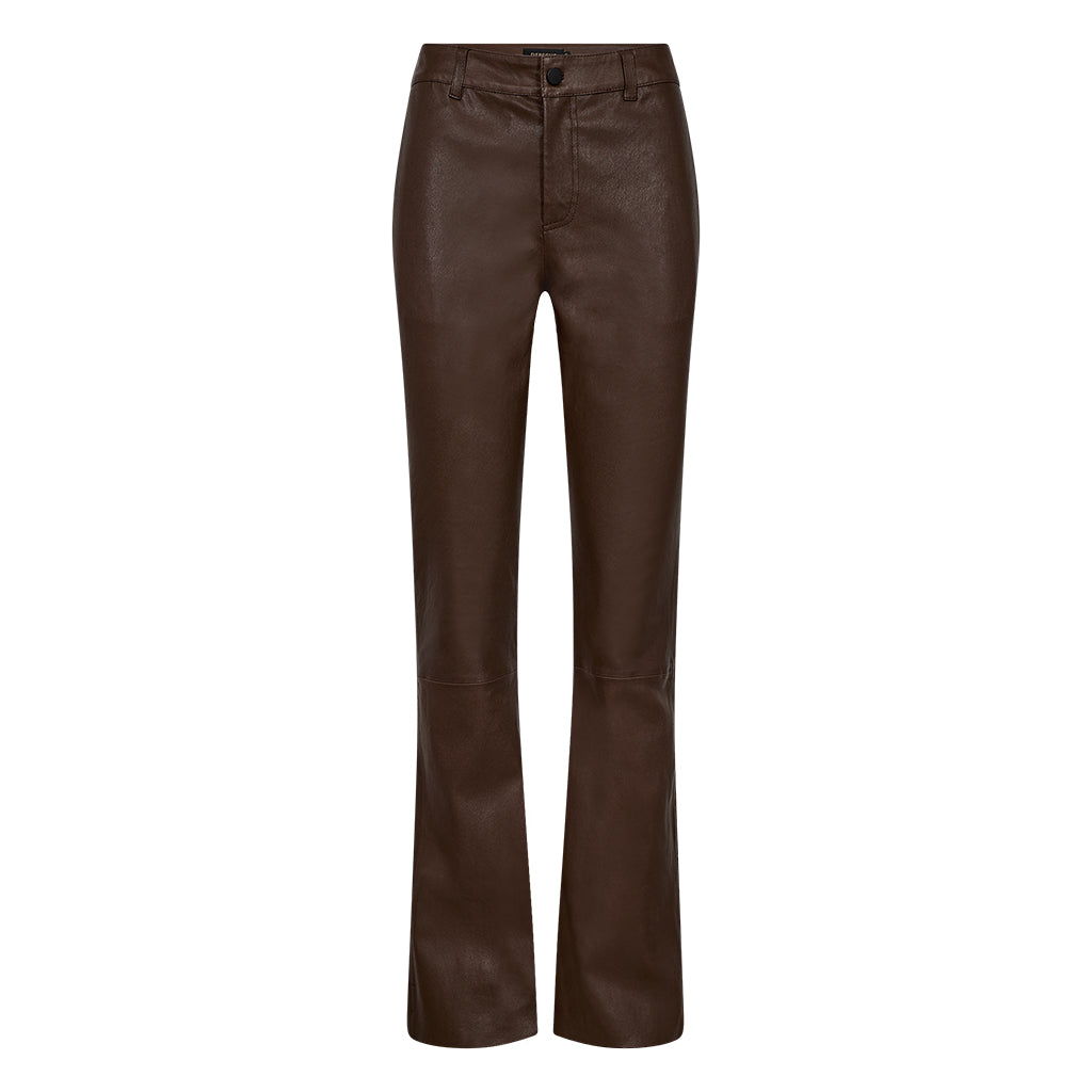 Depeche leather wear Kiri Boot Cut Leather Pants Pants 173 Chestnut