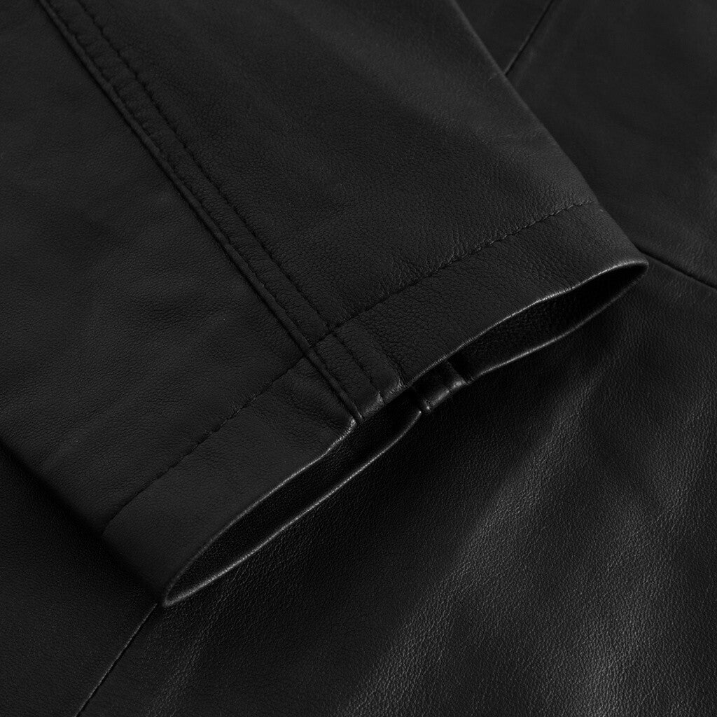 Depeche leather wear Leah biker jacket in soft and delicious leather Jackets 099 Black (Nero)