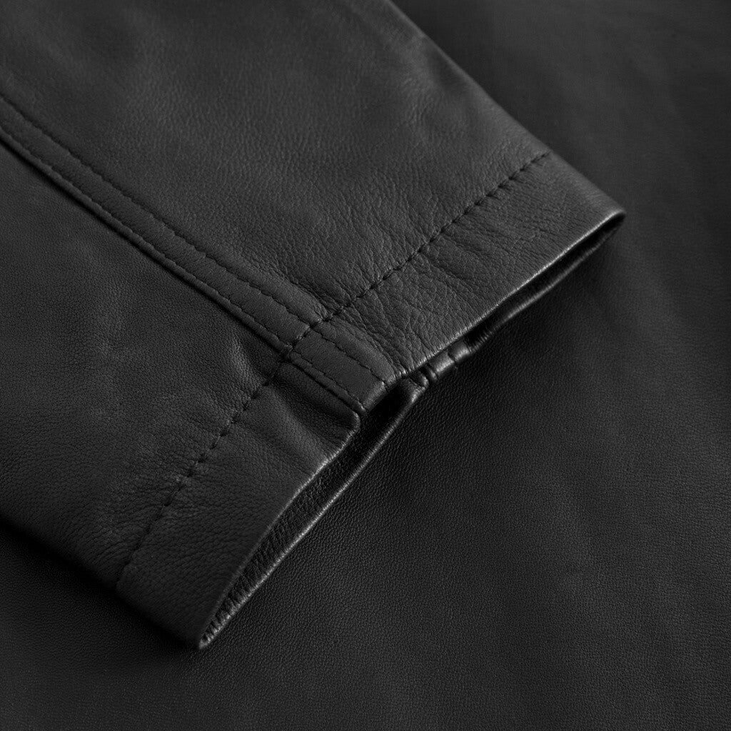 Depeche leather wear Leah biker jacket in soft and delicious leather Jackets 190 Black / Gold