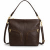 DEPECHE Leather Shopper Shopper 106 Coffee