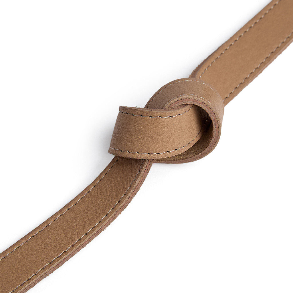 DEPECHE Leather belt Belt 156 Camel