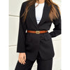 DEPECHE Leather belt with beautiful buckle Belt 014 Cognac
