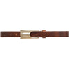 DEPECHE Leather belt with feminine buckle Belts 014 Cognac