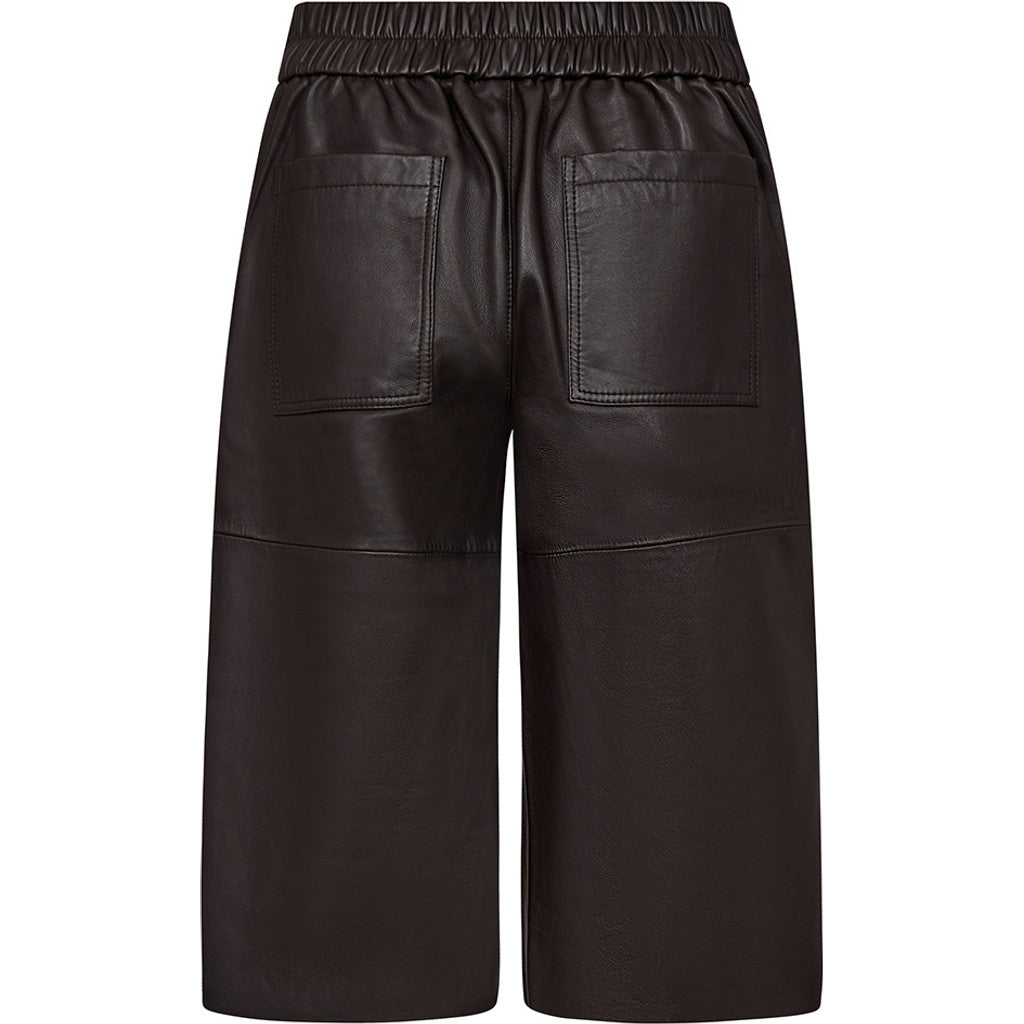 Depeche leather wear Leather bermuda shorts (HW) Shorts 008 Chocolate