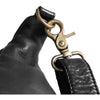 DEPECHE Leather bumbag decorated with weaving Bumbag 099 Black