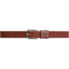 DEPECHE Leather jeans belt with eyelet details Belt 014 Cognac