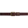 DEPECHE Leather jeans belt with eyelet details Belt 161 Dark brown