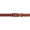 DEPECHE Leather jeans belt with vintage texture Belt 014 Cognac
