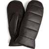 DEPECHE Leather mittens in nice and soft quality Gloves 008 Chocolate