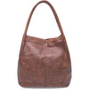 DEPECHE Leather shopper bag in a soft and wearable quality Shopper 133 Brandy