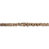 DEPECHE Leather waist belt with perforated design Belt 202 Vanilla