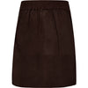 Depeche leather wear Lorina suede skirt Skirt 067 Dusty brown
