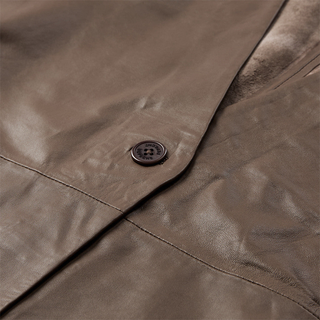 Depeche leather wear Lucindia leather vest Vest 020 Taupe
