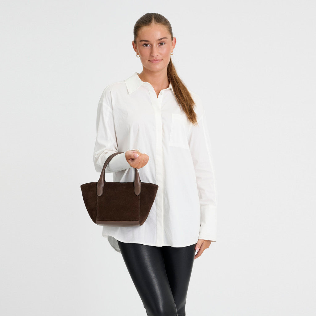DEPECHE Madrid Handbag Shoulderbag / Handbag 008 Chocolate