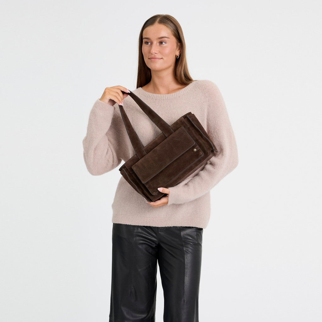 DEPECHE Madrid Shoulderbag Shoulderbag / Handbag 008 Chocolate