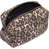 DEPECHE Medium leopard print cosmetic bag Accessories 082 Leopard