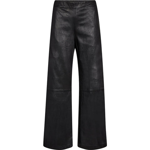 Depeche leather wear Mia loose fit leather pants Pants 099 Black (Nero)