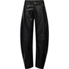 Depeche leather wear Milla Balloon Barrel Leather Pants Pants 099 Black