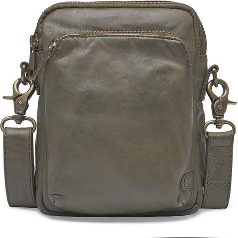 DEPECHE Mobile bag in delicious leather quality Mobilebag 049 Army Green