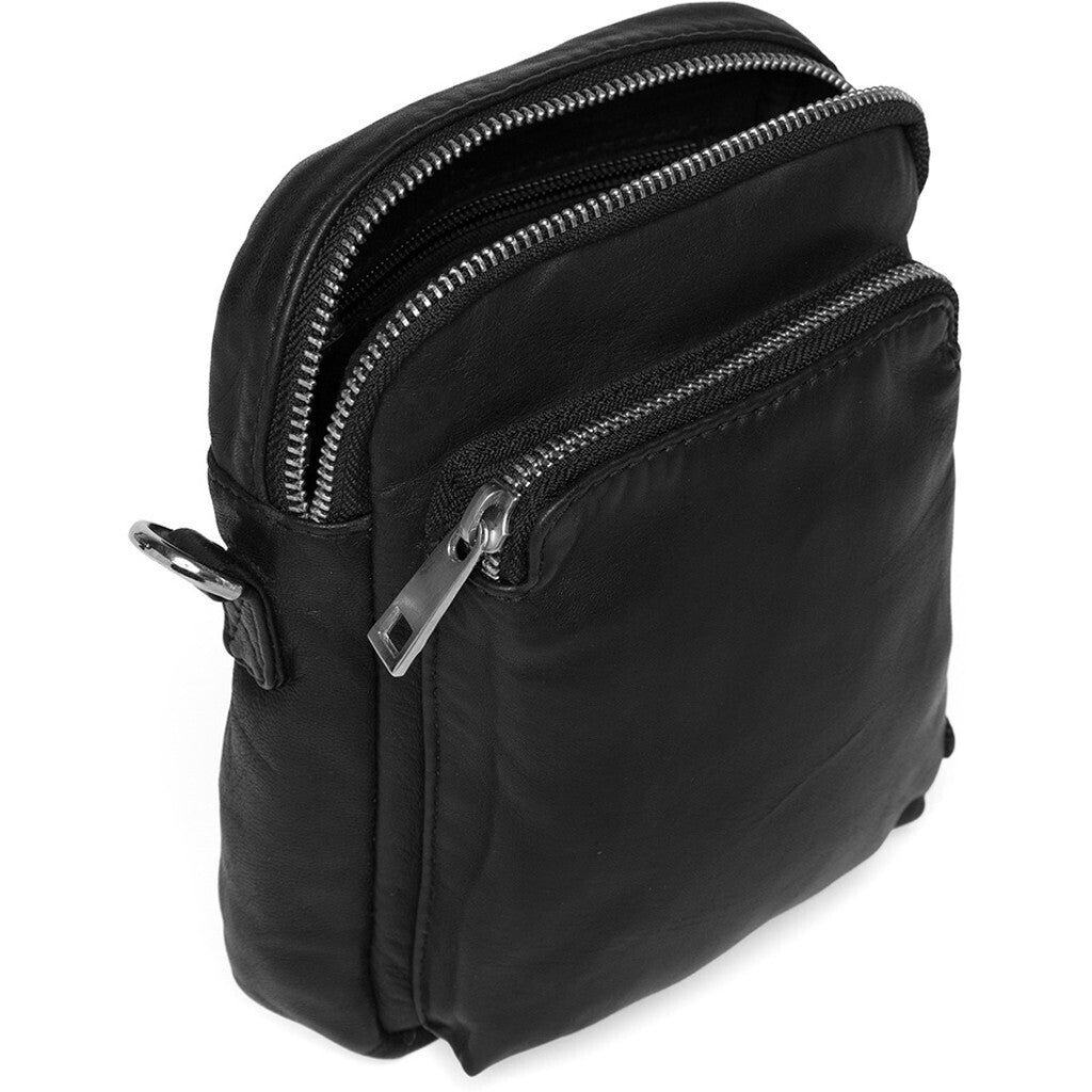 DEPECHE Mobile bag in delicious leather quality Mobilebag 099 Black (Nero)