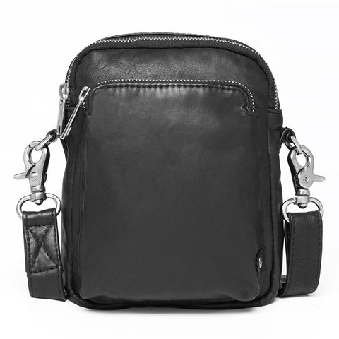 DEPECHE Mobile bag in delicious leather quality Mobilebag 099 Black (Nero)