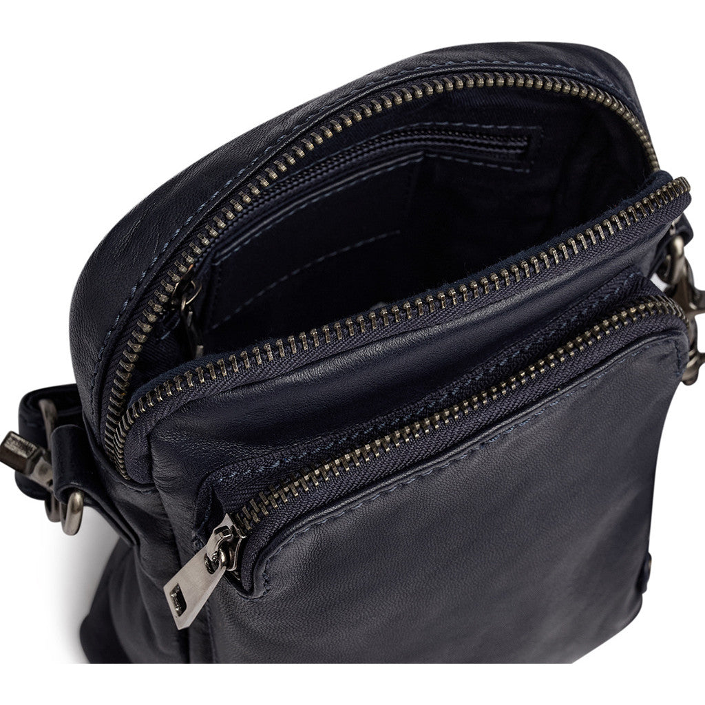 DEPECHE Mobile bag in delicious leather quality Mobilebag 178 Navy