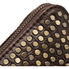 DEPECHE Mobile leather bag with rivets Mobilebag 068 Winter brown