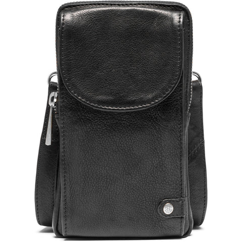 DEPECHE Mobilebag in soft leather quality Mobilebag 098 Silver