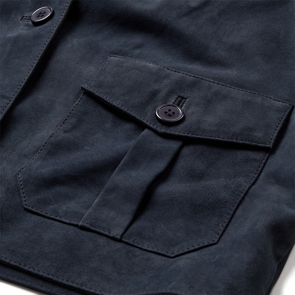 Depeche leather wear Mola Suede Jacket Jacket 031 Ocean