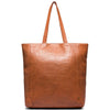 DEPECHE Musthave shopper leatherbag Shopper 014 Cognac