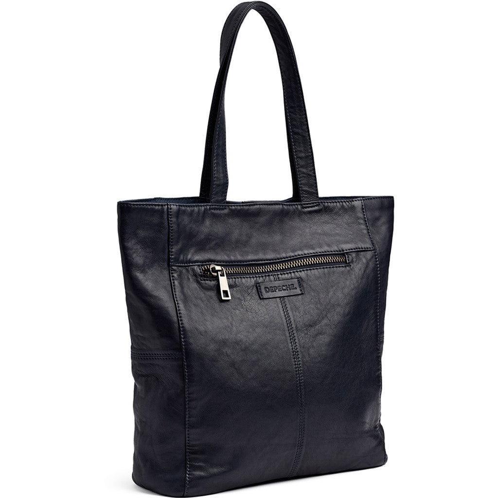 DEPECHE Musthave shopper leatherbag Shopper 178 Navy