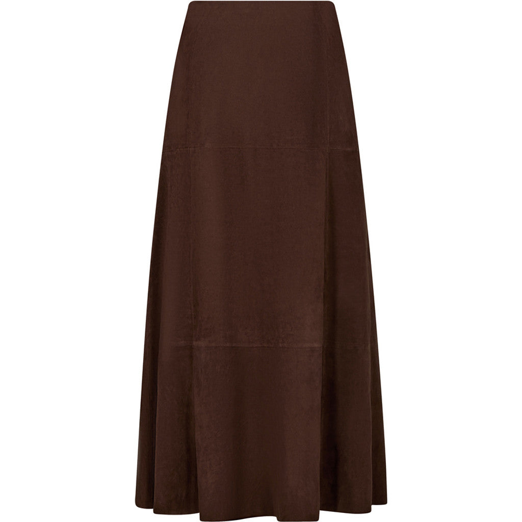 Depeche leather wear Naomi suede skirt Skirts 067 Dusty brown