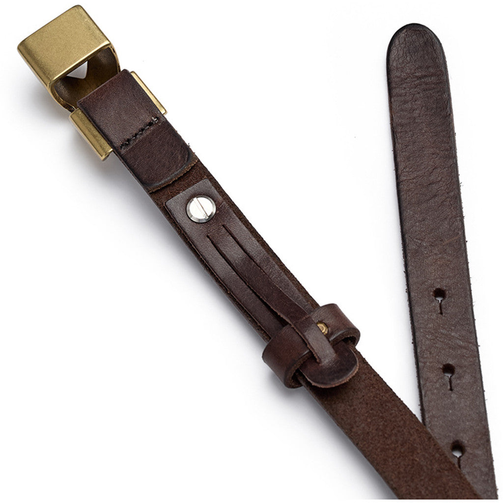 DEPECHE Narrow Belt Belts 161 Dark brown