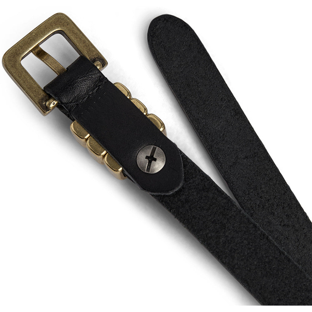 DEPECHE Narrow Belt Belts 154 Black/Brass