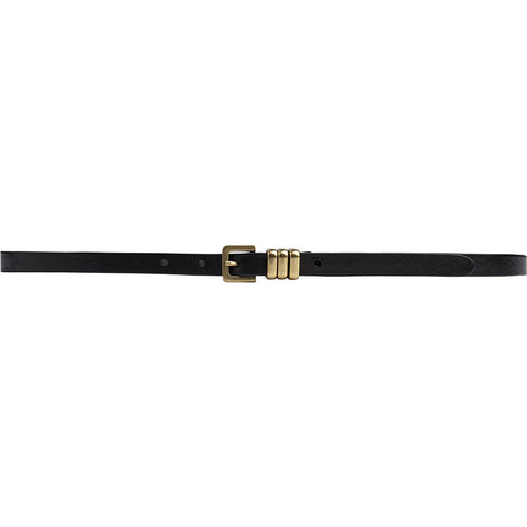 DEPECHE Narrow Belt Belts 154 Black/Brass