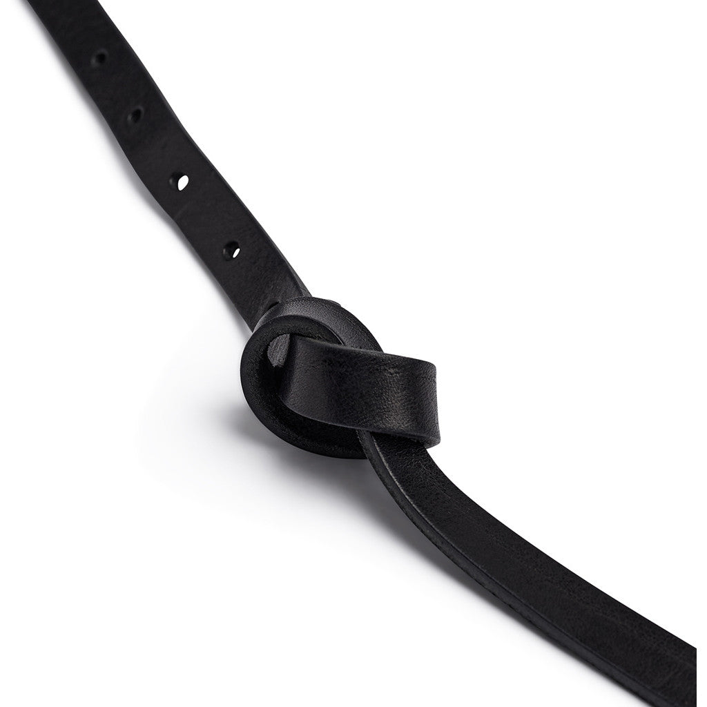 DEPECHE Narrow Belt Belts 300 Black/Amr silver