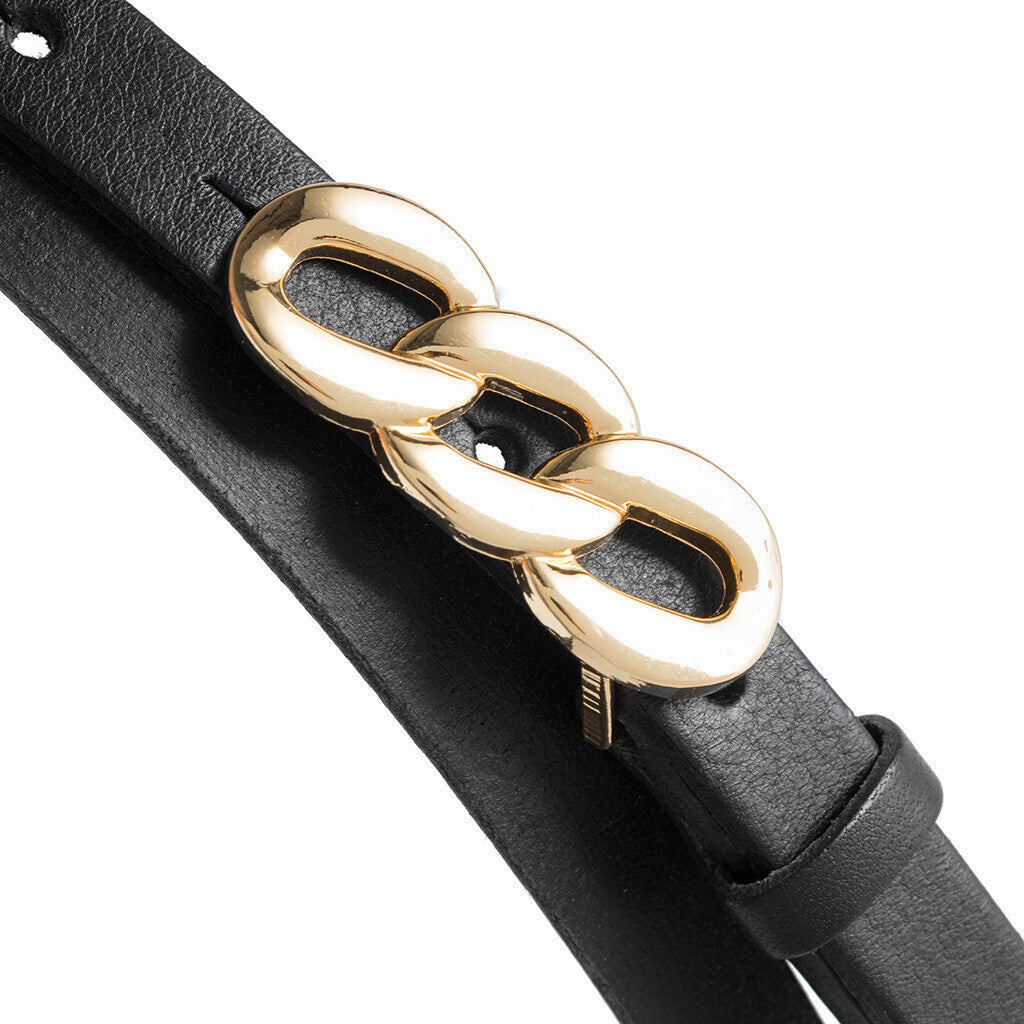 DEPECHE Narrow belt Belts 099 Black (Nero)