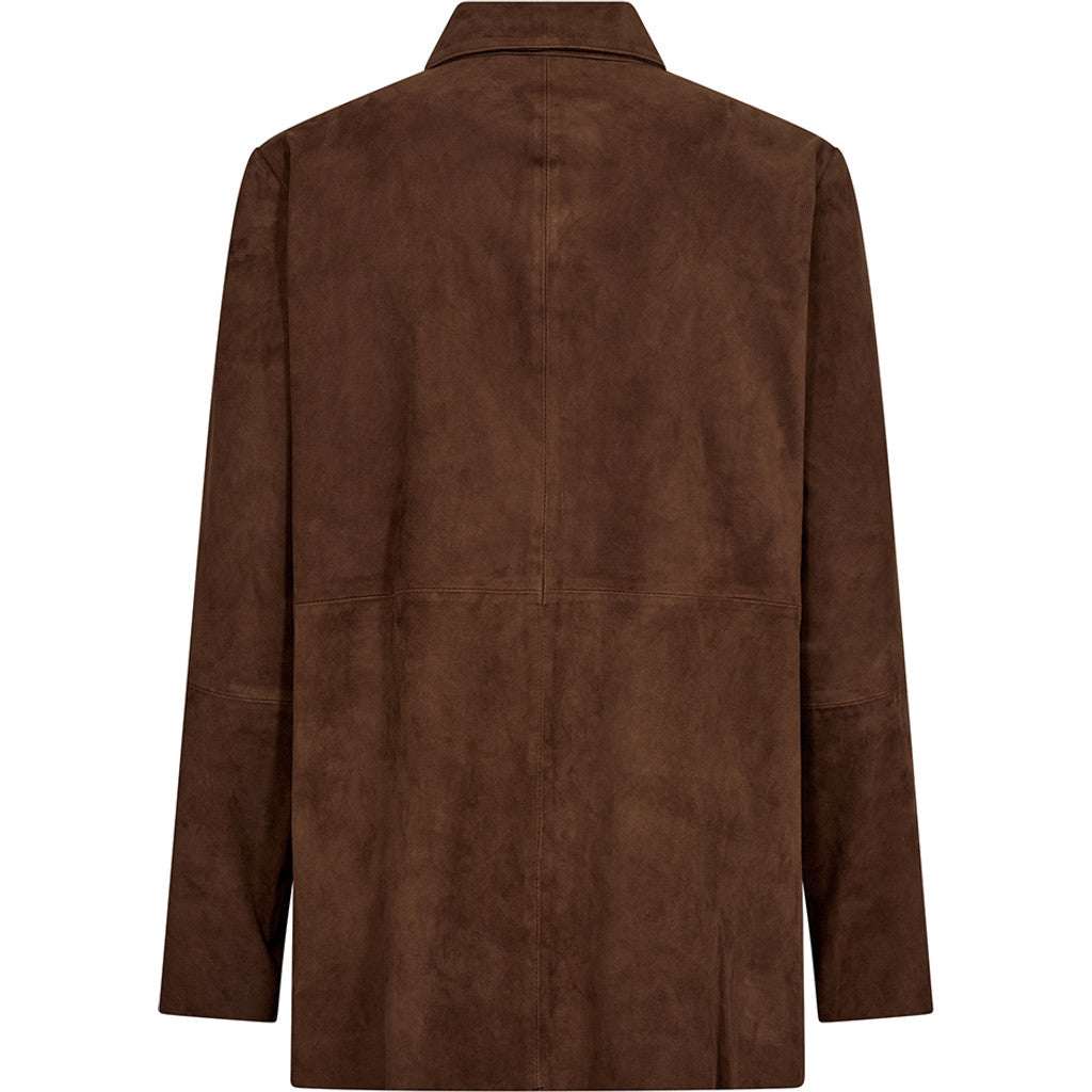 Depeche leather wear Nora suede shirt Shirt 311 Wood