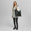 DEPECHE Oversize shopper bag in vintage look Shopper 099 Black (Nero)