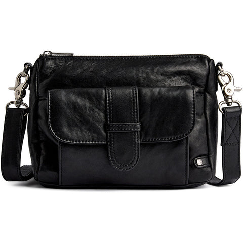 DEPECHE Powerfield lamb leather crossbody bag Cross over 099 Black