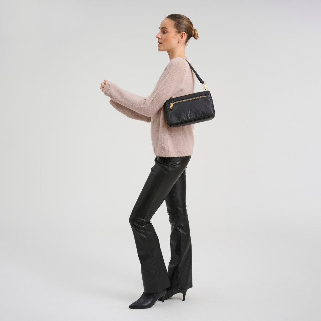 DEPECHE Powerfield sheep leather crossover bag Cross over 097 Gold