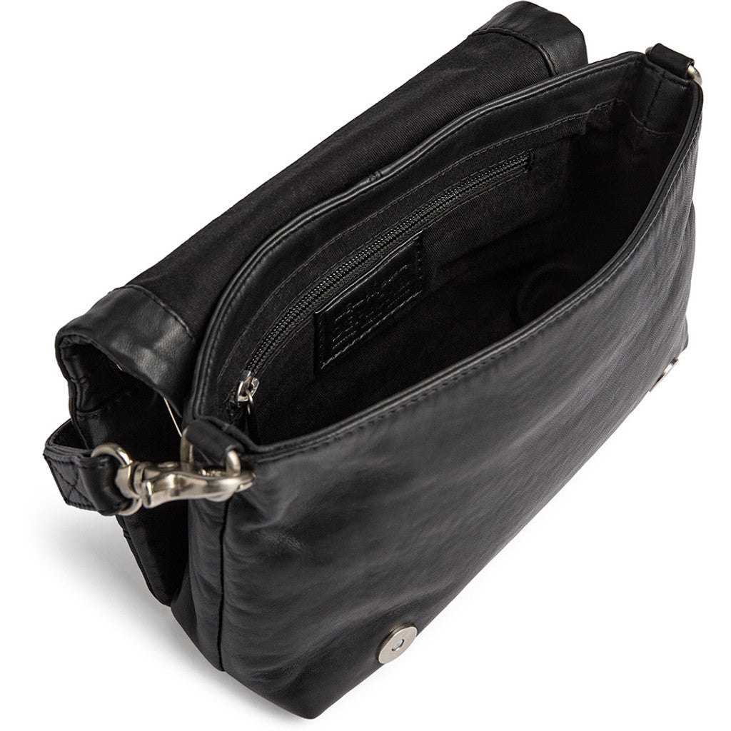 DEPECHE Powerfield sheep leather crossover bag Cross over 099 Black