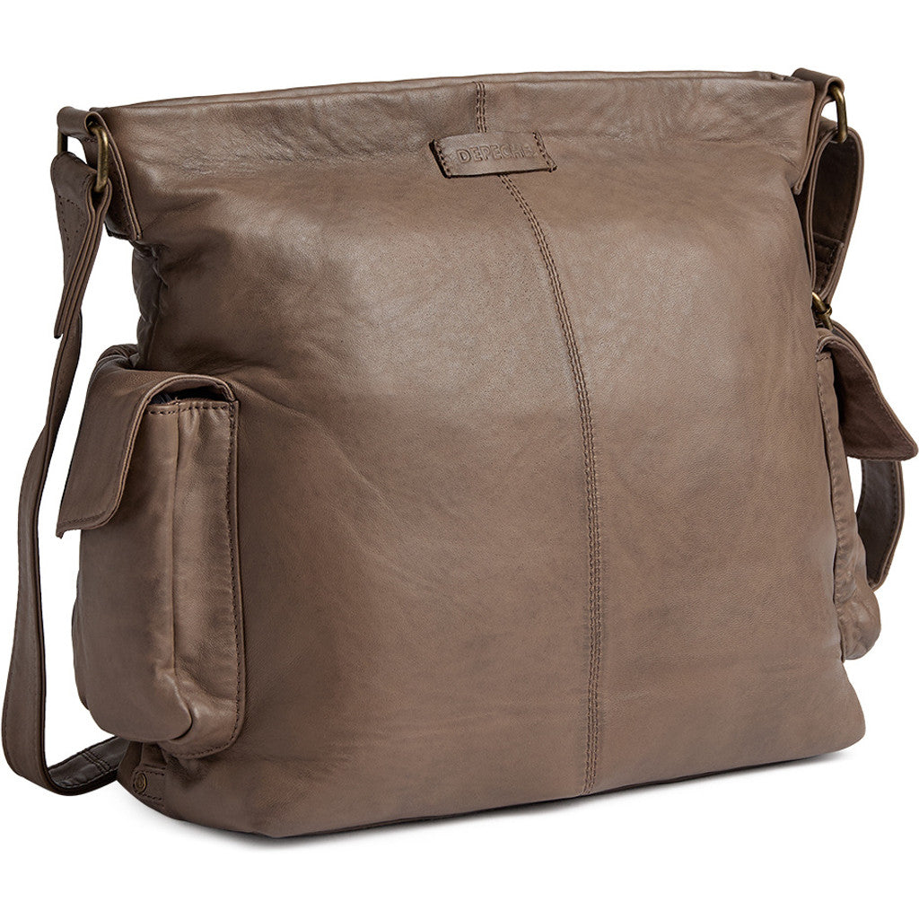 DEPECHE Powerfield sheep leather shopper Shopper 250 Dark Taupe